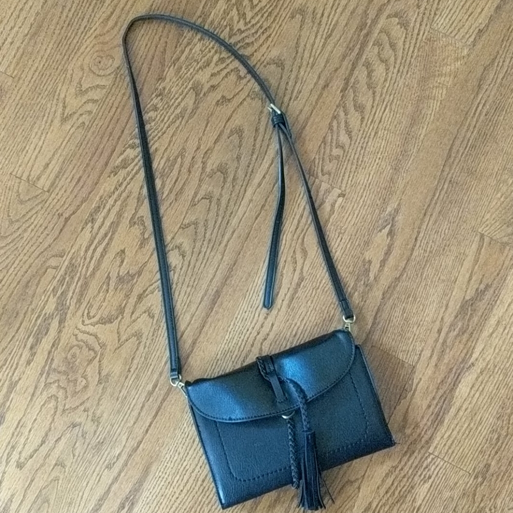 Free People Black Crossbody Purse